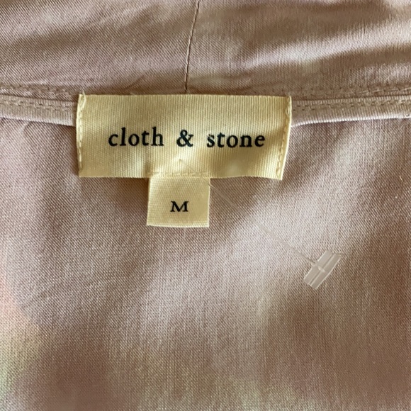 NEW Anthropologie Cloth & Stone Ombre Kimono Wrap Jacket Lavender White M - Picture 6 of 8